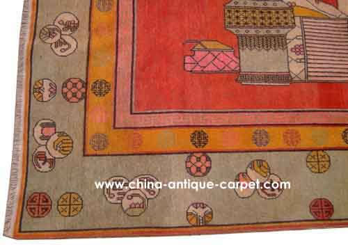 xinjiang antique rug