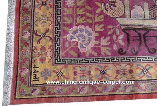 xinjiang antique rug