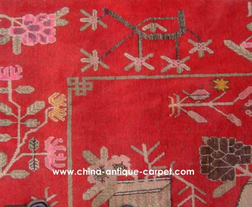 xinjiang antique rug
