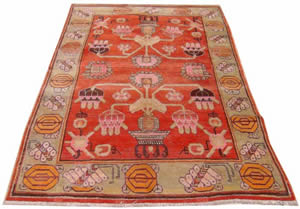 xinjiang antique rug