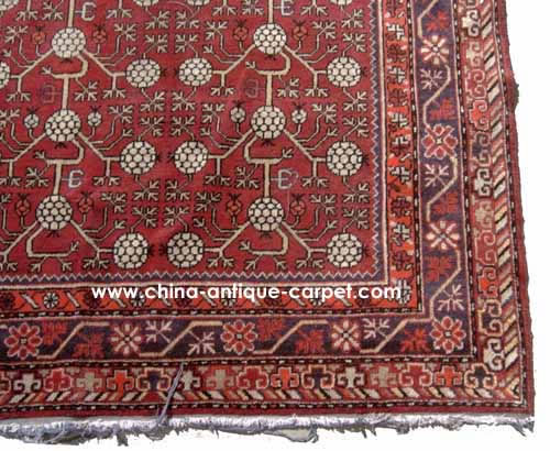 xinjiang antique rug