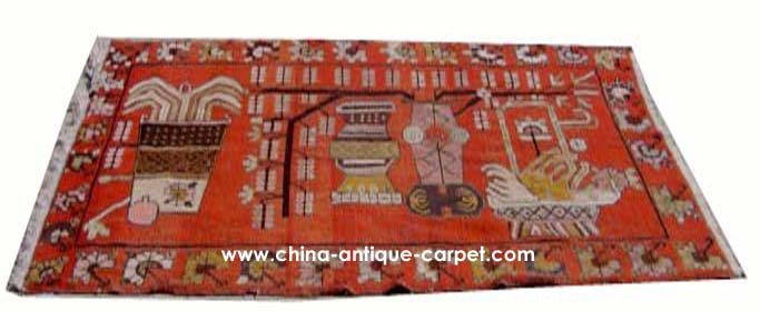 xinjiang antique rug