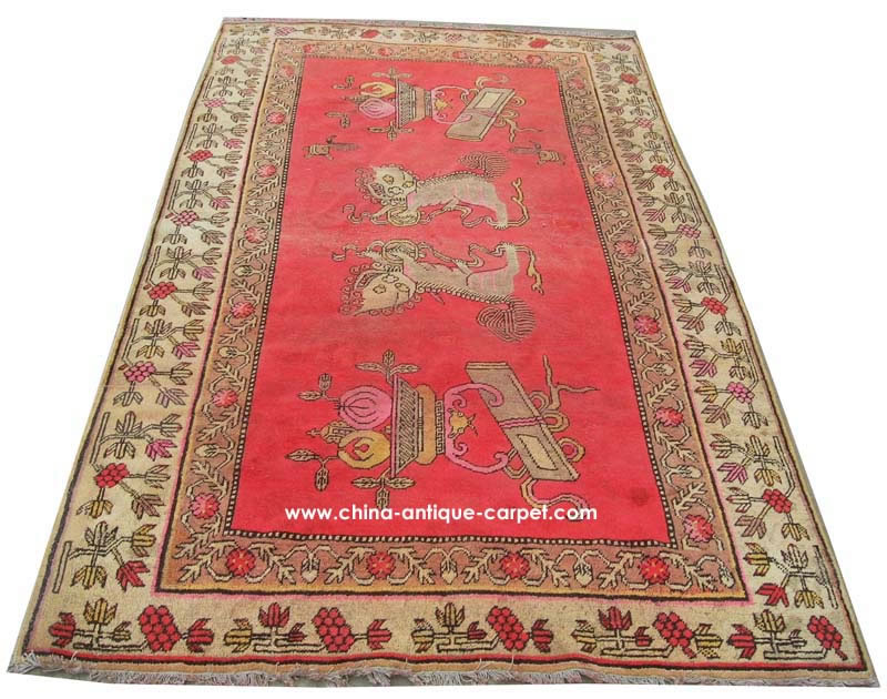 xinjiang antique rug