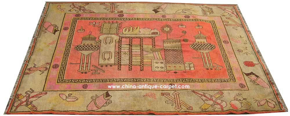 xinjiang antique rug