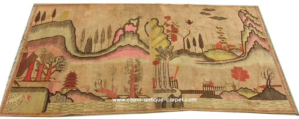 xinjiang antique rug