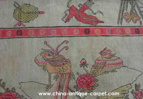 xinjiang antique rug