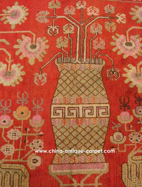 xinjiang antique rug