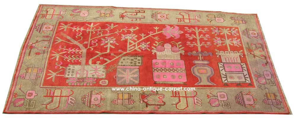 xinjiang antique rug