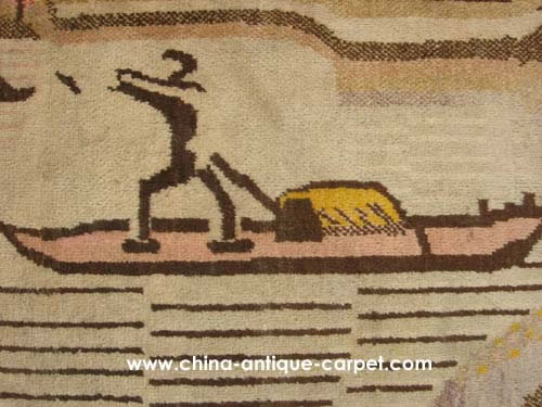 xinjiang antique rug