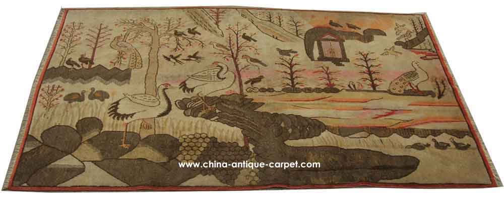 xinjiang antique rug