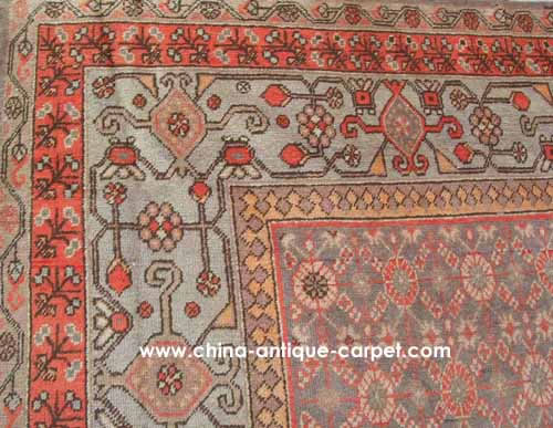 xinjiang antique rug