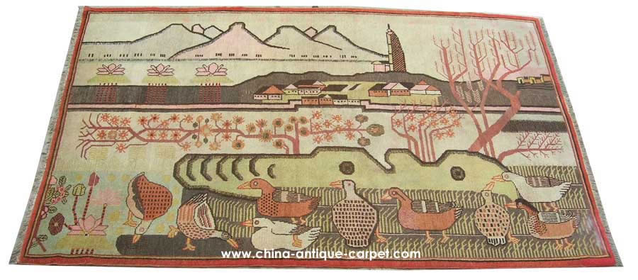 xinjiang antique rug