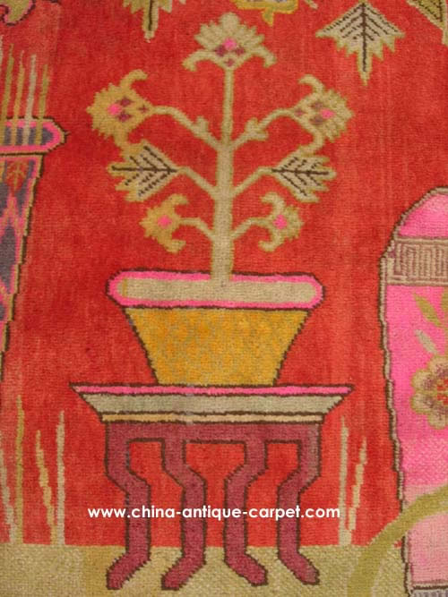 xinjiang antique rug