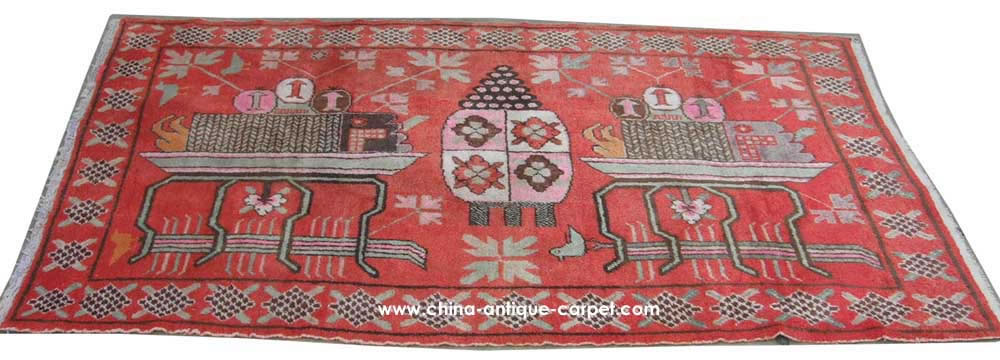 xinjiang antique rug