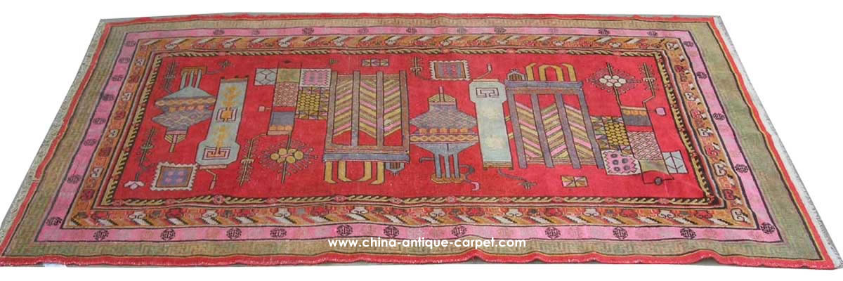 xinjiang antique rug