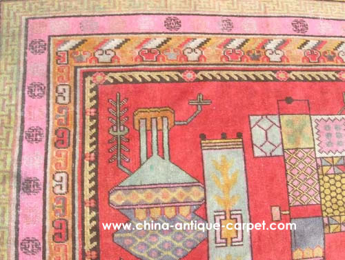 xinjiang antique rug