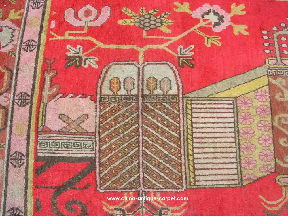 xinjiang antique rug